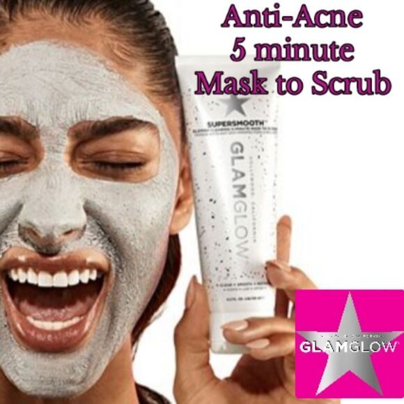 Glamglow Anti-Acne Five minute Mask to Scrub - Picture 1 of 11